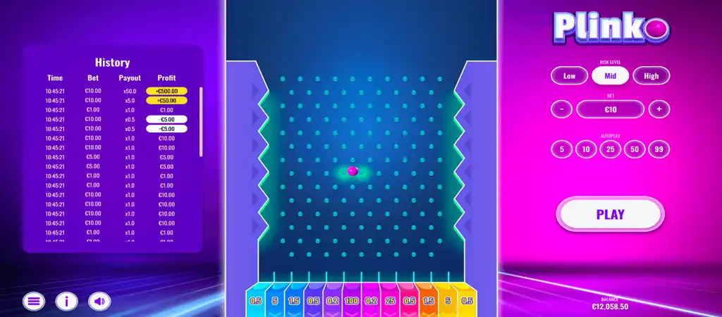 Histoire Plinko Casino Game.